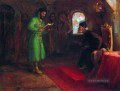 die schreckliche Boris Godunow mit ivan 1890 Repin